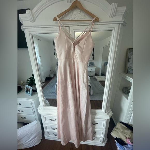 NWOT Sorella Vita MODERN SATIN BRIDESMAID DRESS
Style 9168 (Light Pink) - Picture 6 of 7